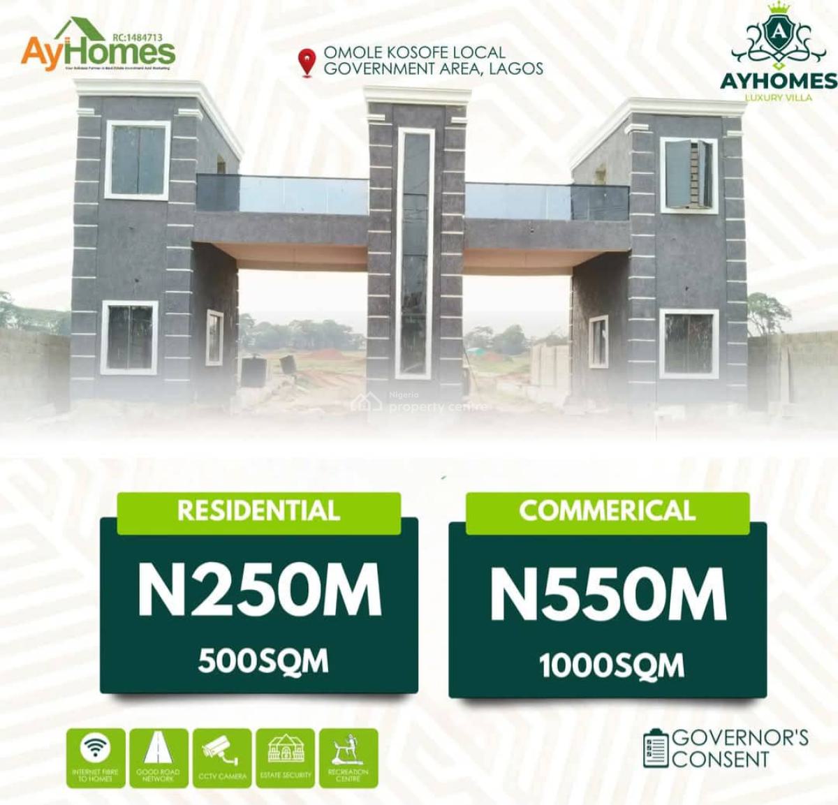 500sqm Land in Omole Phase 2, ., Omole Phase 2, Ikeja, Lagos, Residential Land for Sale