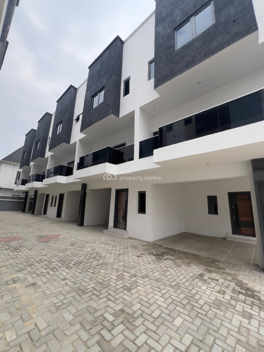 Sleek 3bedroom Terrace Duplex with Bq, Agungi, Lekki, Lagos, Terraced Duplex for Rent