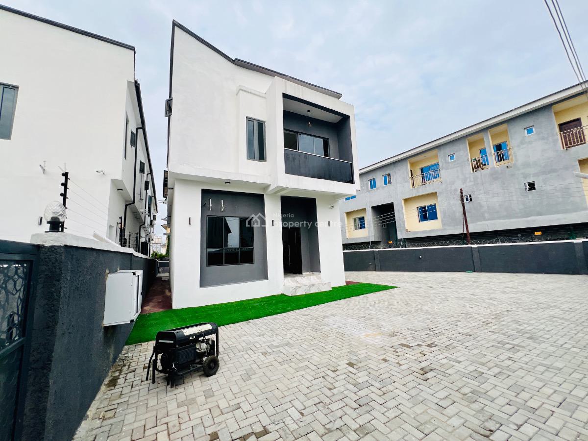 Newly Built 4 Bedroom Duplex with Bq, General Paint Bus Stop, Abraham Adesanya Ajah, Ajah, Lagos, Detached Duplex for Sale