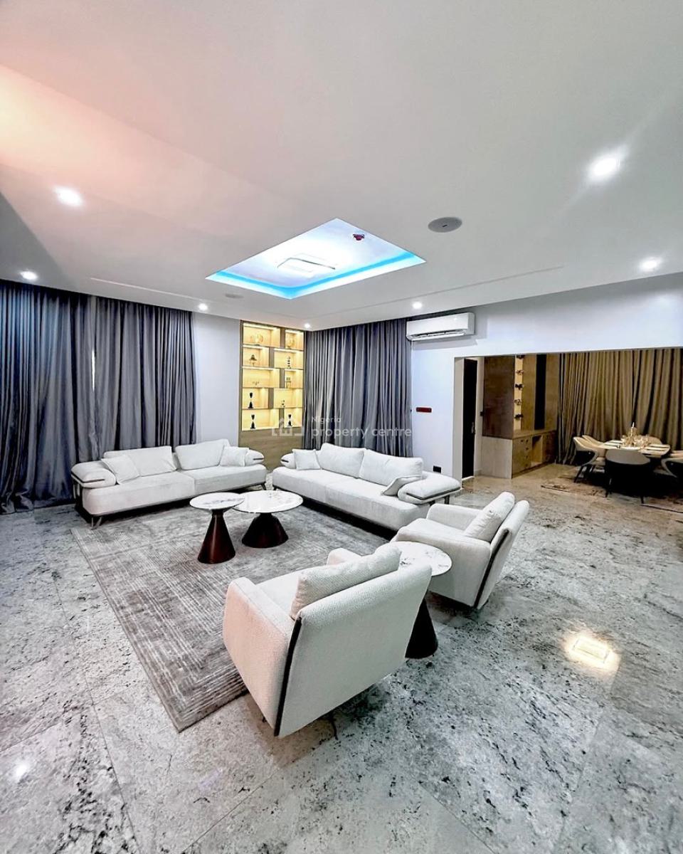 Stunning 6 Bedroom Fully Detached Serv & Furnished Duplex,pool,chef, Serene Neighborhood, Kukwaba, Abuja, Detached Duplex for Rent