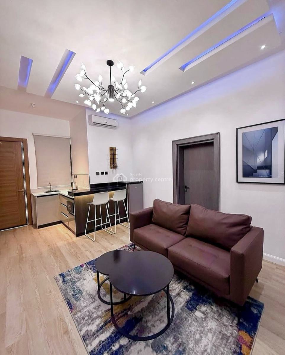 Luxurious 1 Bedroom Fully Serv & Furnished Apartment,gym,24/7 Services, Serene Neighborhood, Jabi, Abuja, Flat / Apartment for Rent