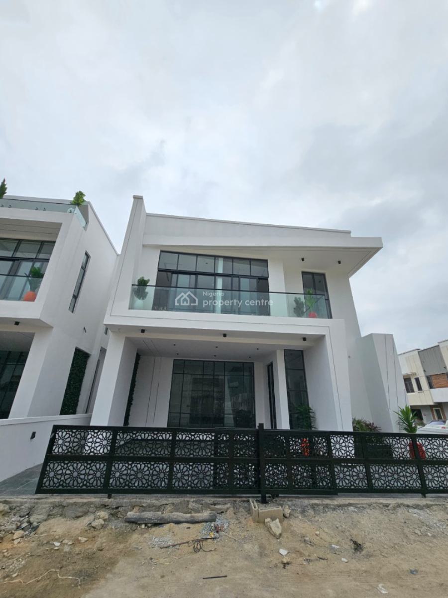Contemporary 5 Bedroom Fully Detached with Bq and Pool, Chevron, Lekki, Lagos, Detached Duplex for Sale