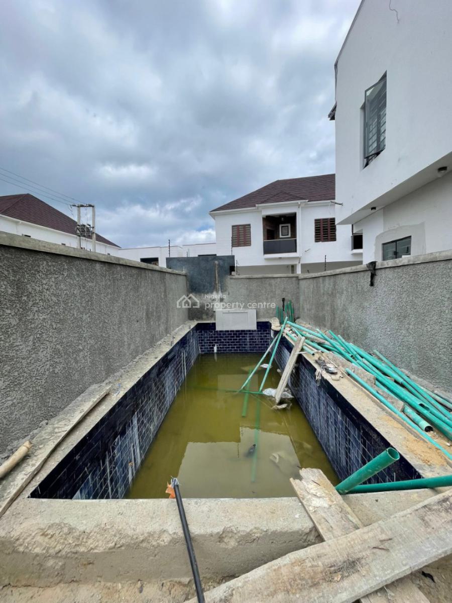 Elegant 4 Bedroom Semi Detached Duplex with a Swimming Pool, Chevron Toll Gate, Orchid Road, Lekki, Lagos, Semi-detached Duplex for Sale