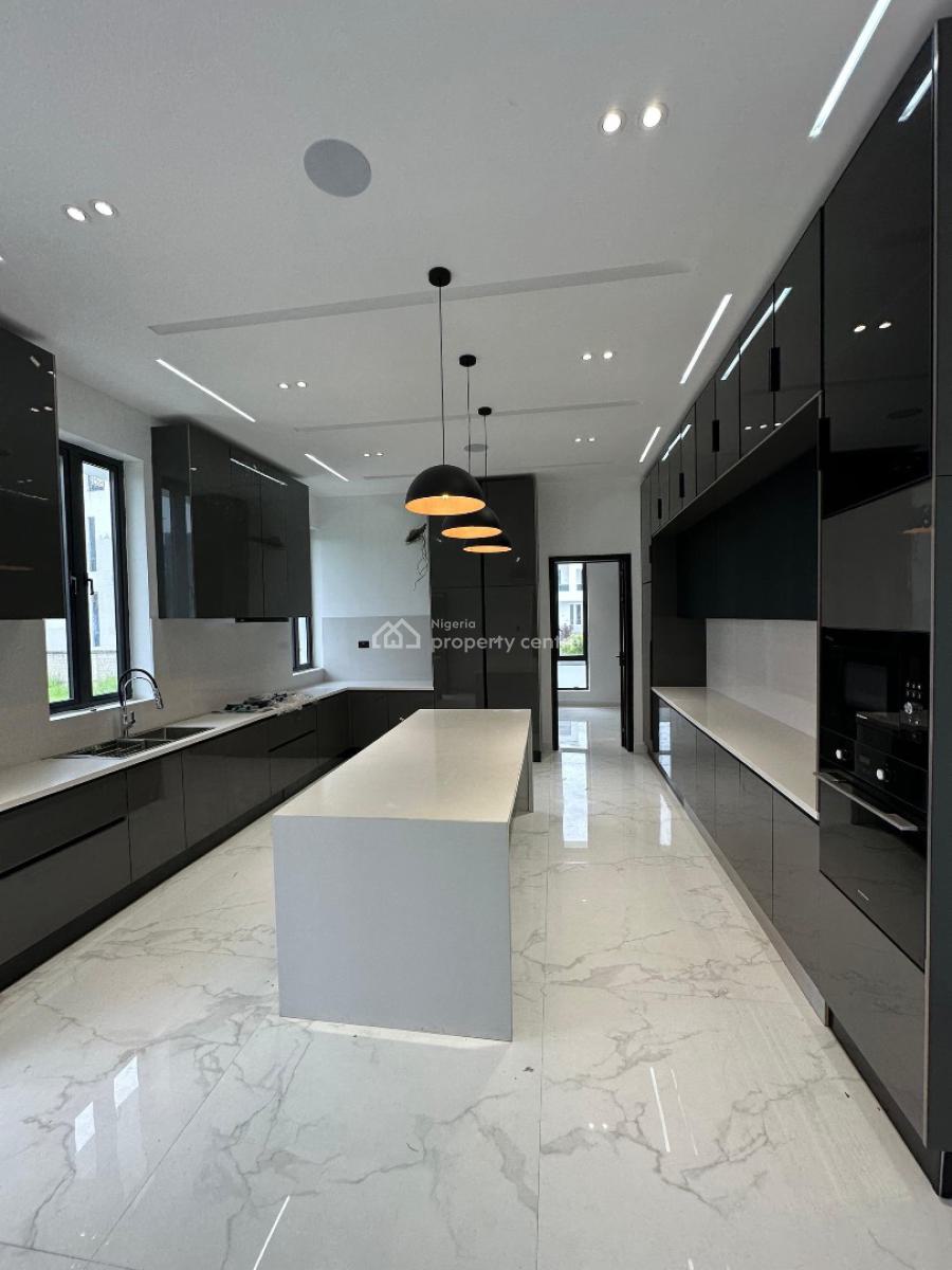 Contemporary 5 Bedroom Fully Detached Duplex with Pool Cinema Gym Bq, Osapa, Lekki, Lagos, Detached Duplex for Rent