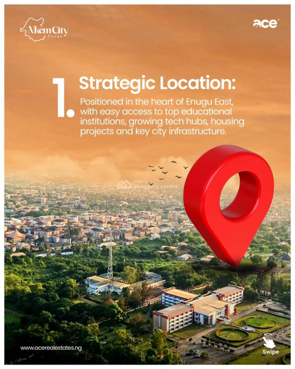 C of O Title Strategic Location Buy and Build Estate, Onugba Nike Enugu East, Enugu, Enugu, Residential Land for Sale