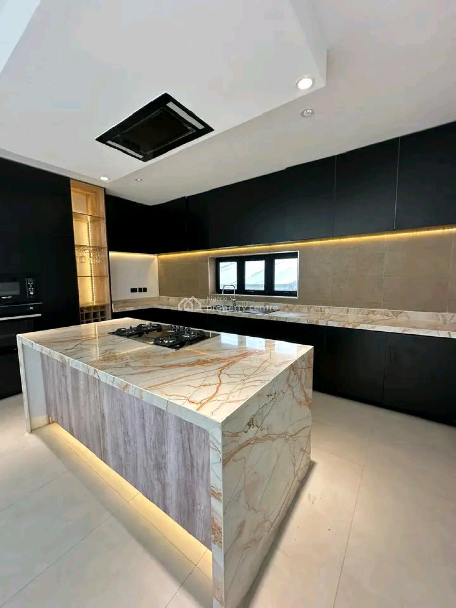 Contemporary 5 Bedroom Fully Detached Duplex with Bq, Pool, Cinema, Gym Etc, 2nd Toll Gate, Lekki, Lagos, Detached Duplex for Sale