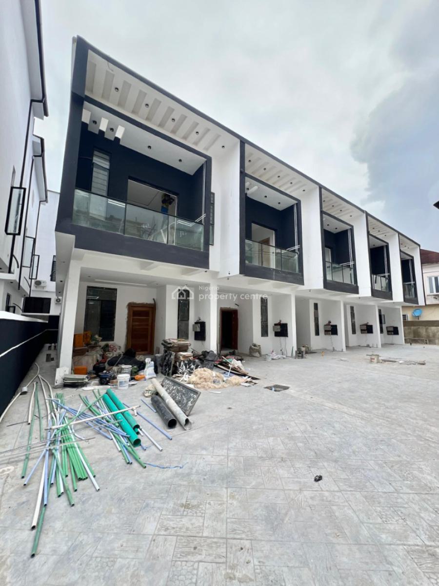 New Neatly Built 4 Bedroom Terrace Duplex with Bq, Within a Serene Estate,  Chevron, Lekki, Lagos, Terraced Duplex for Sale