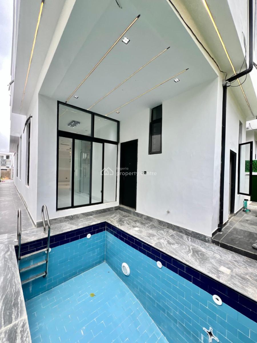 Aesthetically Pleasing 5 Bedroom Detached Duplex with Swimming Pool, Upscale 5 Bedroom Family Home Within an Estate, Chevron, Lekki, Lagos, Detached Duplex for Sale