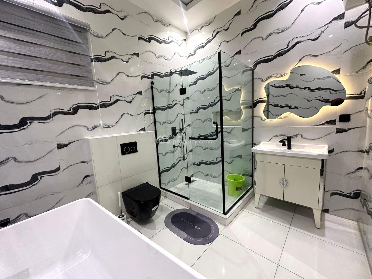 Luxury 4 Bedroom Self Compound Duplex with Smart Lock,ps5 and Bathtub, Palm City, Ajah, Lagos, Flat / Apartment Short Let