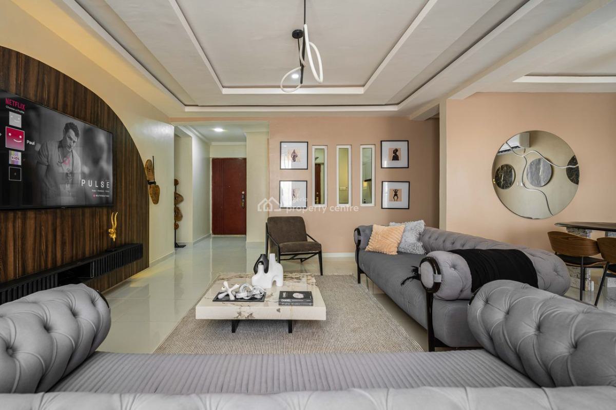Exquiste Two Bedroom Apartment with a Cityview, Keffi Suites, Ikoyi, Lagos, Flat / Apartment Short Let