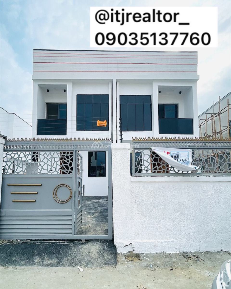 Beautifully Carved 4 Bedroom Semi Detached Duplex with Bq, Ikota, Ikota, Lekki, Lagos, Semi-detached Duplex for Sale