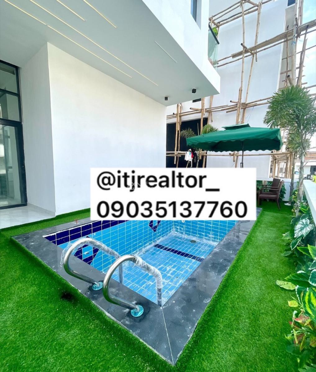 Gorgeously Built 5 Bedroom Detached Duplex with Swimming Pool and Bq, Chevron, Lekki, Lagos, Detached Duplex for Sale