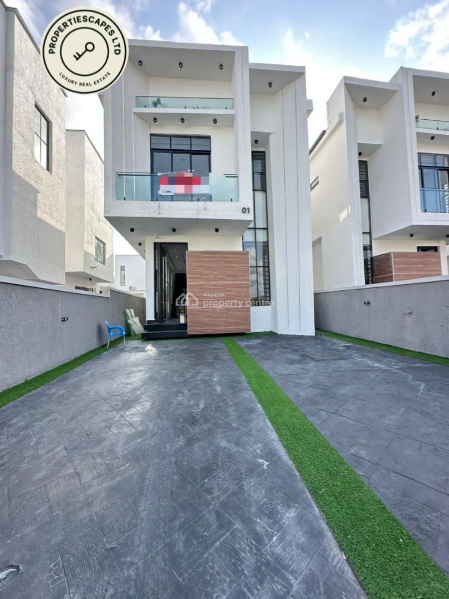 Luxuriously Built 5 Bedroom Fully Detached Duplex with Pool & Bq., Chevron, Lekki, Lagos, Detached Duplex for Sale
