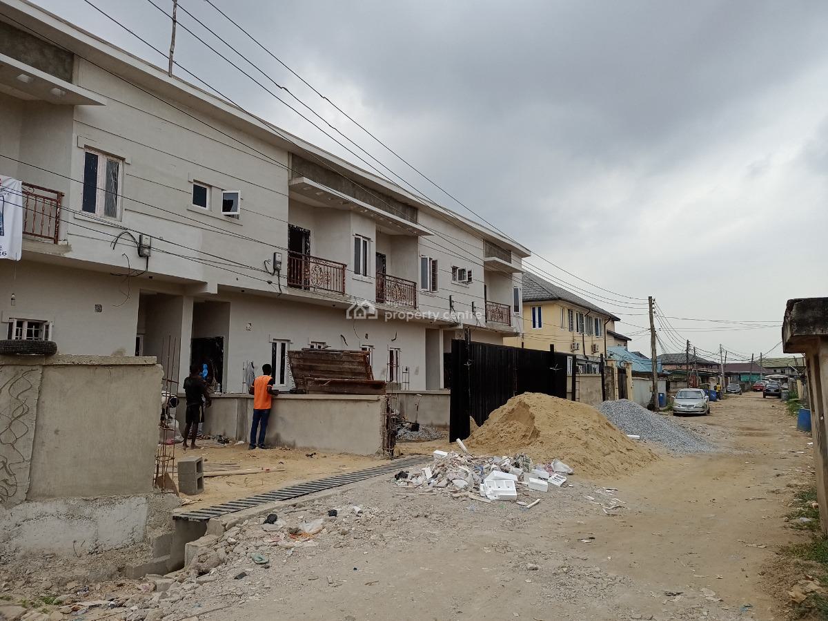 Newly Built 4 Bedroom Terrace Duplex with Self Compound, Ifako, Gbagada, Lagos, Terraced Duplex for Sale