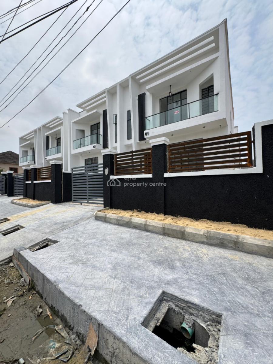 Rare Offer of 4 Bedroom Semi-detached Duplex with a Bq, Idado Axis , Before Chevron Drive, Lekki, Lagos, Semi-detached Duplex for Sale