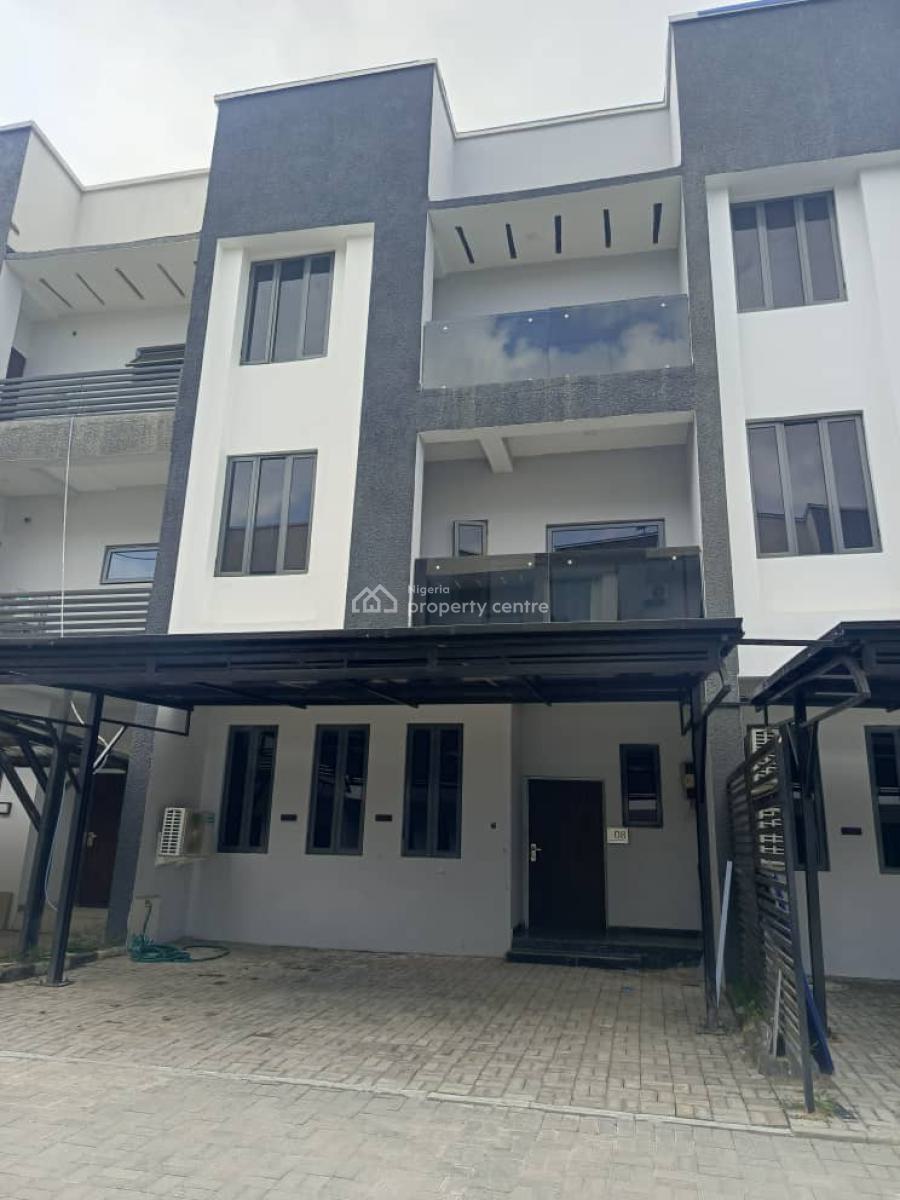 Brand New 4 Bedroom Terrace Duplex with a Bq Attached, Guzape District, Abuja, Terraced Duplex for Rent