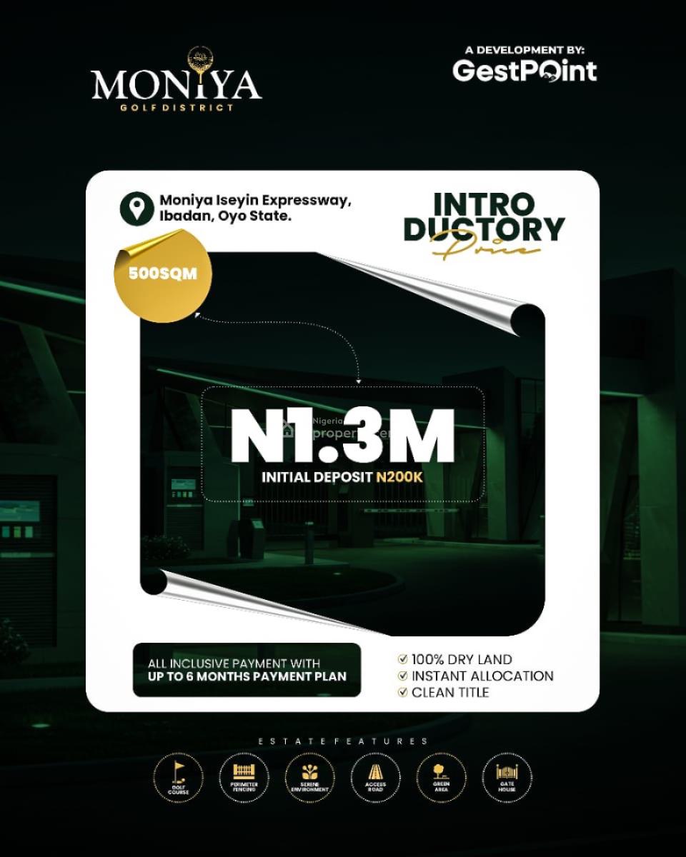 Moniya Golf District, Moniya All Inclusive Offer, Ibadan, Oyo, Mixed-use Land for Sale