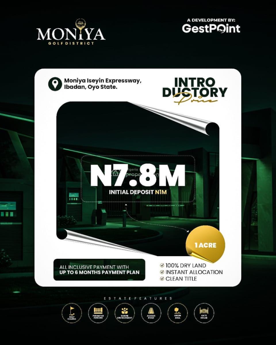Moniya Golf District, Moniya All Inclusive Offer, Ibadan, Oyo, Mixed-use Land for Sale