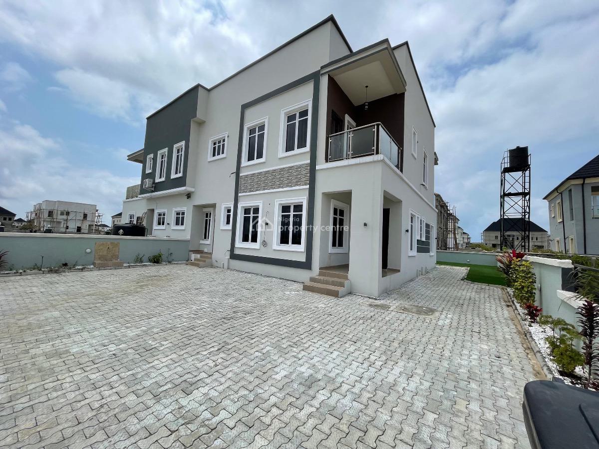 4 Bedroom Semi-detached Duplex with Bq, Amen Estate Eleko Road, Ibeju Lekki, Lagos, Semi-detached Duplex for Rent