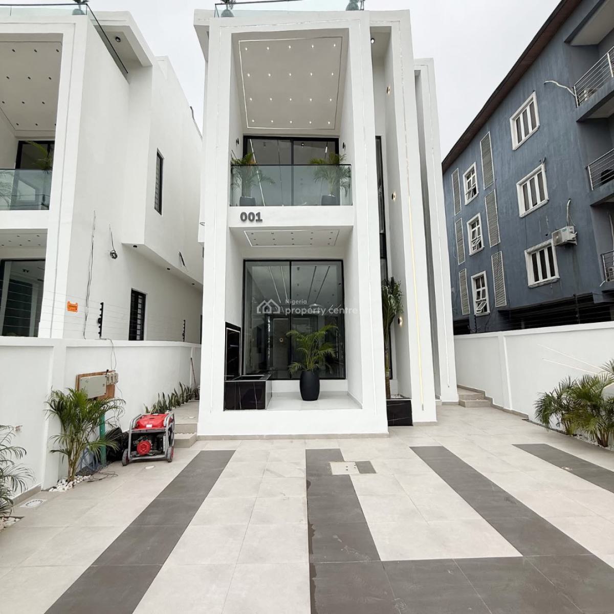 Brand New Super Finished 5 Bedroom Duplex with Bq, and Swimming Pool, in a Well Secured Estate in Chevron Tollgate Lekki Lagos, Lekki, Lagos, Detached Duplex for Sale
