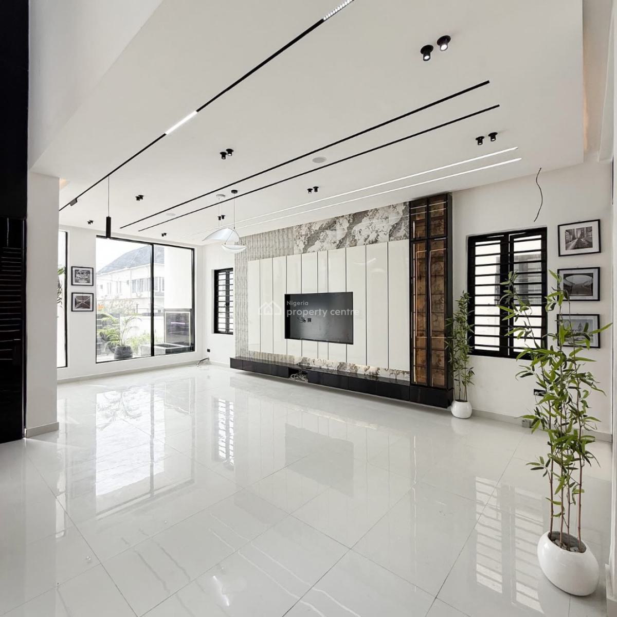 Brand New Super Finished 5 Bedroom Duplex with Bq, and Swimming Pool, in a Well Secured Estate in Chevron Tollgate Lekki Lagos, Lekki, Lagos, Detached Duplex for Sale