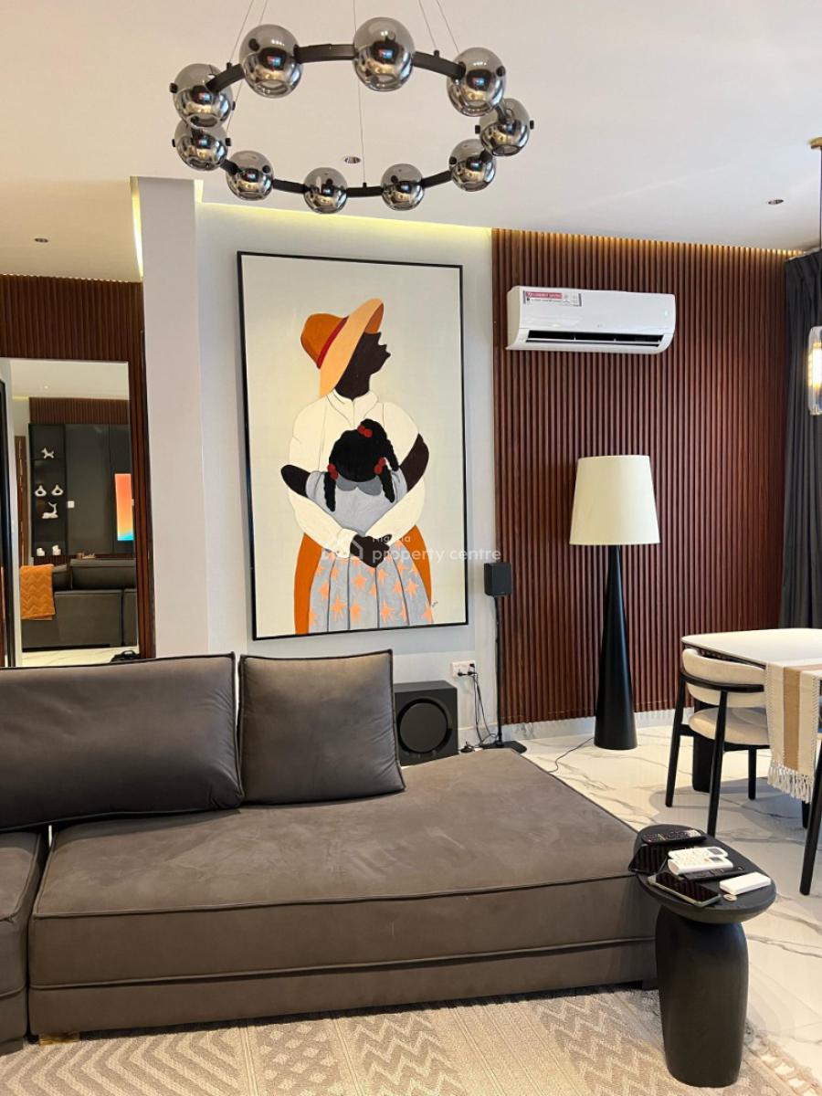 2 Bedroom High Rise Apt in The Heart of Vi with City View &2balconies, Victoria Island (vi), Lagos, Flat / Apartment Short Let