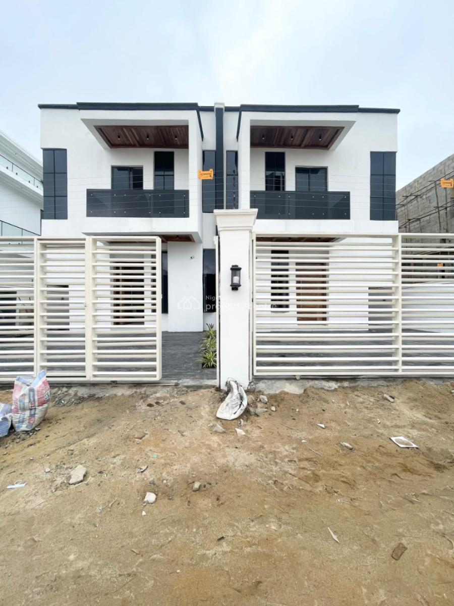 Four Bedroom Semi Detached Duplex with Bq, Chevron, Lekki, Lagos, Semi-detached Duplex for Sale