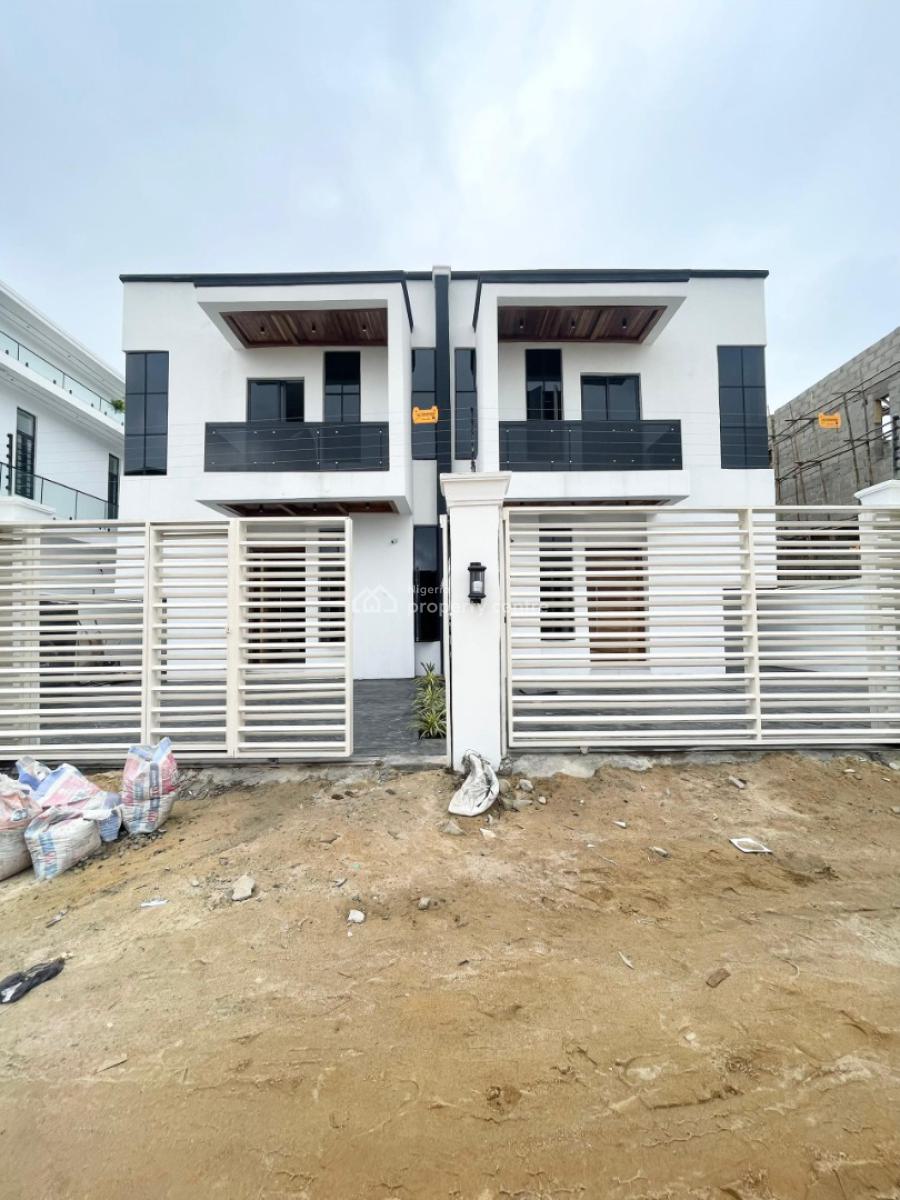 Four Bedroom Semi Detached Duplex with Bq, Chevron, Lekki, Lagos, Semi-detached Duplex for Sale