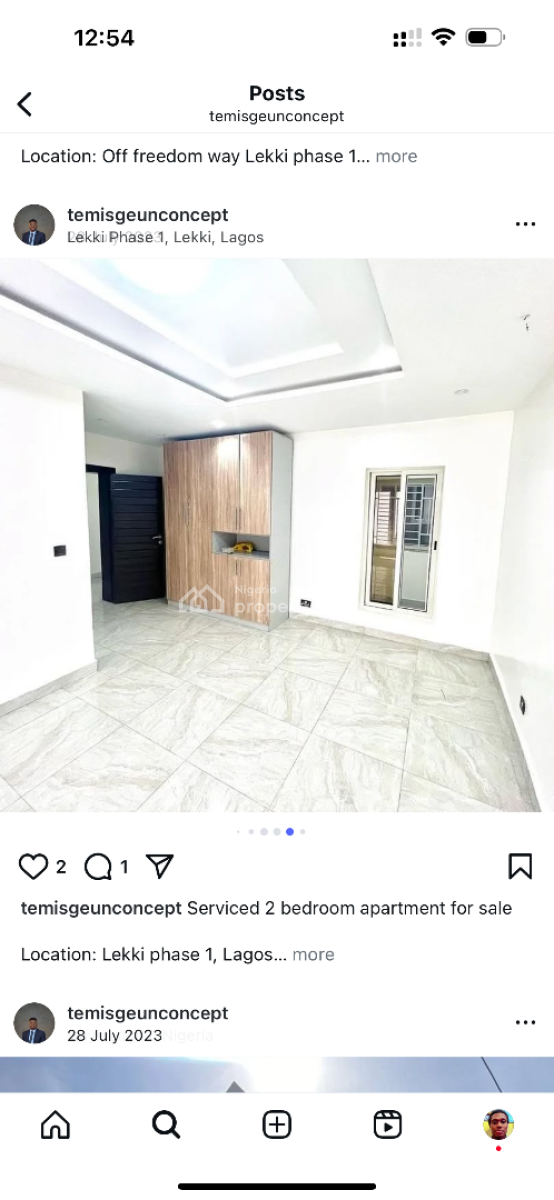 Exquisite 2 Bedroom Apartment, Freedom Way Road, Lsdpc Estate Lekki Phase 1, Lekki Phase 1, Lekki, Lagos, Flat / Apartment for Sale