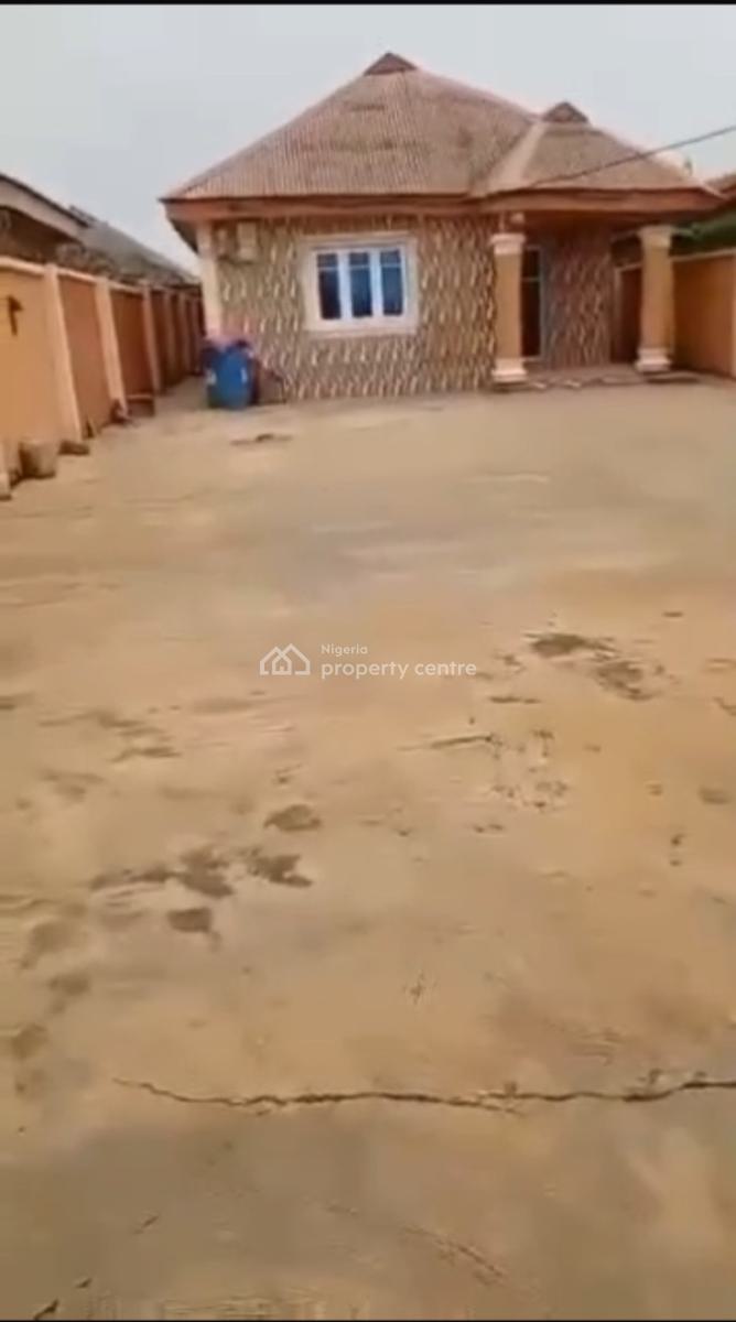 a Well-built 3-bedroom Bungalow with Pop Ceiling on Half Plot., Igbogbo, Ikorodu, Lagos, House for Sale