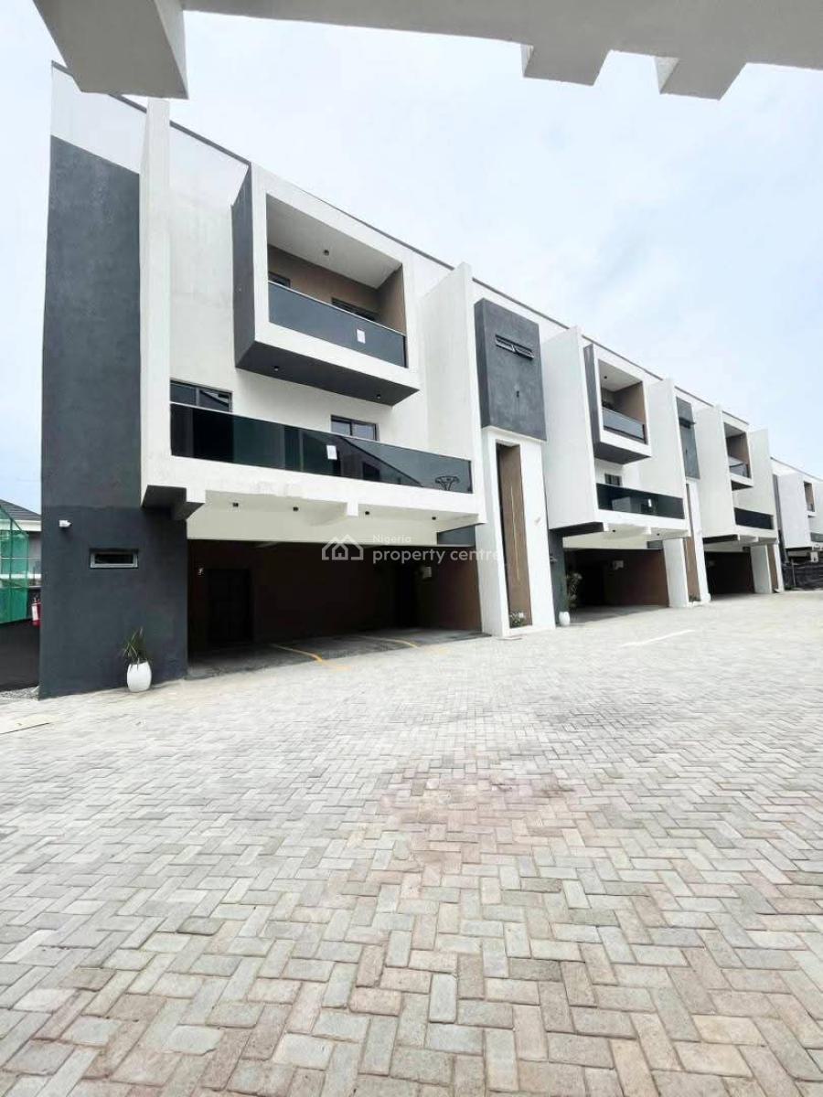 All New Luxury 4 Bedroom Terrace House + Bq with Pool/ Play Ground, in a Secured Est, Ikate, Lekki, Lagos, Terraced Duplex for Sale