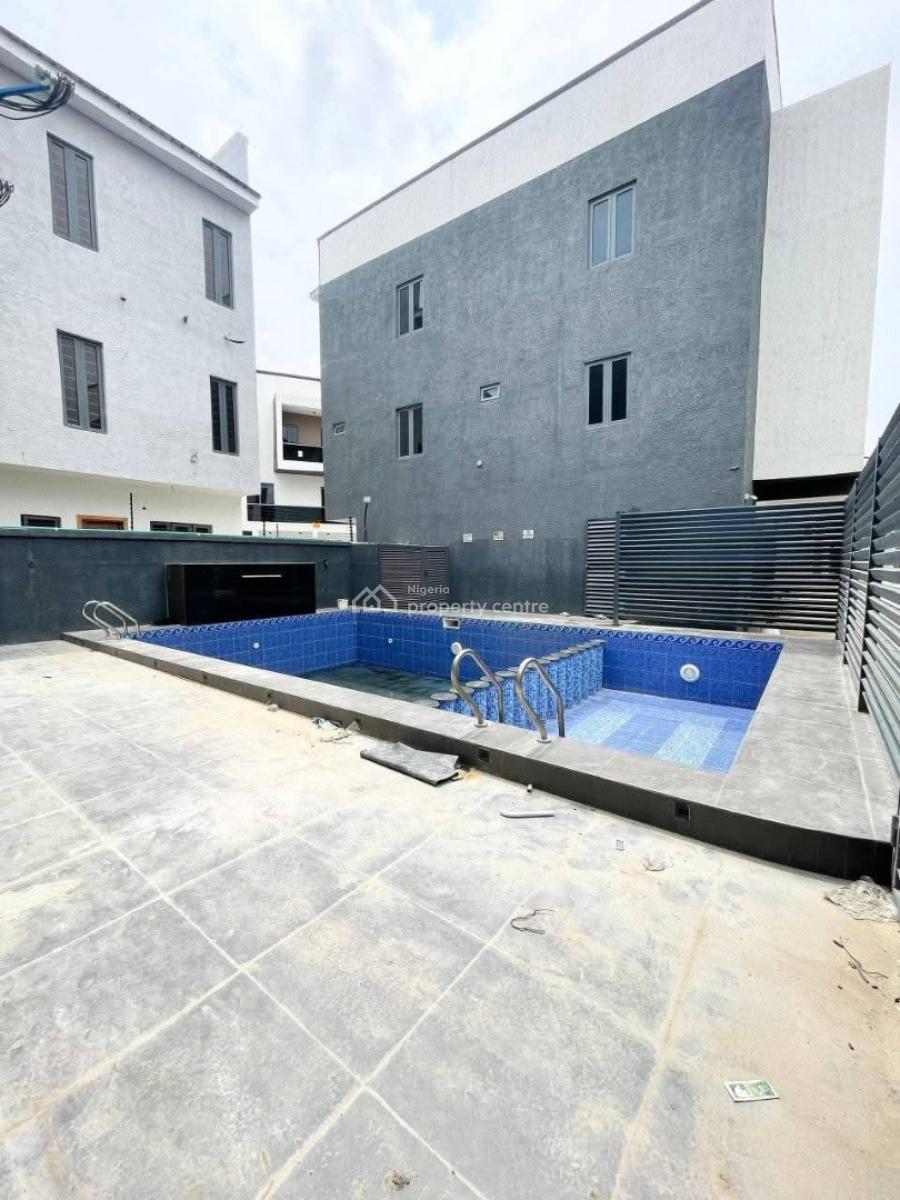 All New Luxury 4 Bedroom Terrace House + Bq with Pool/ Play Ground, in a Secured Est, Ikate, Lekki, Lagos, Terraced Duplex for Sale