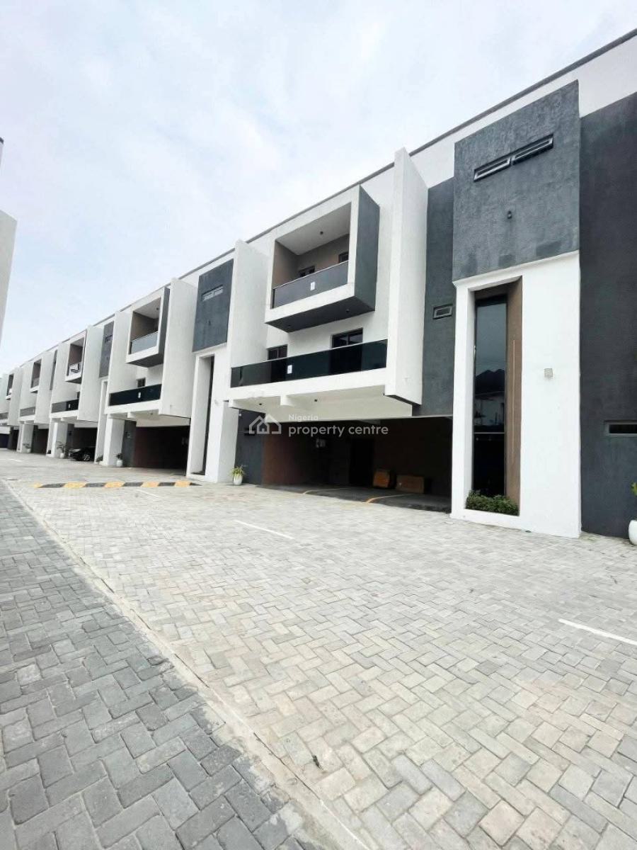All New Luxury 4 Bedroom Terrace House + Bq with Pool/ Play Ground, in a Secured Est, Ikate, Lekki, Lagos, Terraced Duplex for Sale