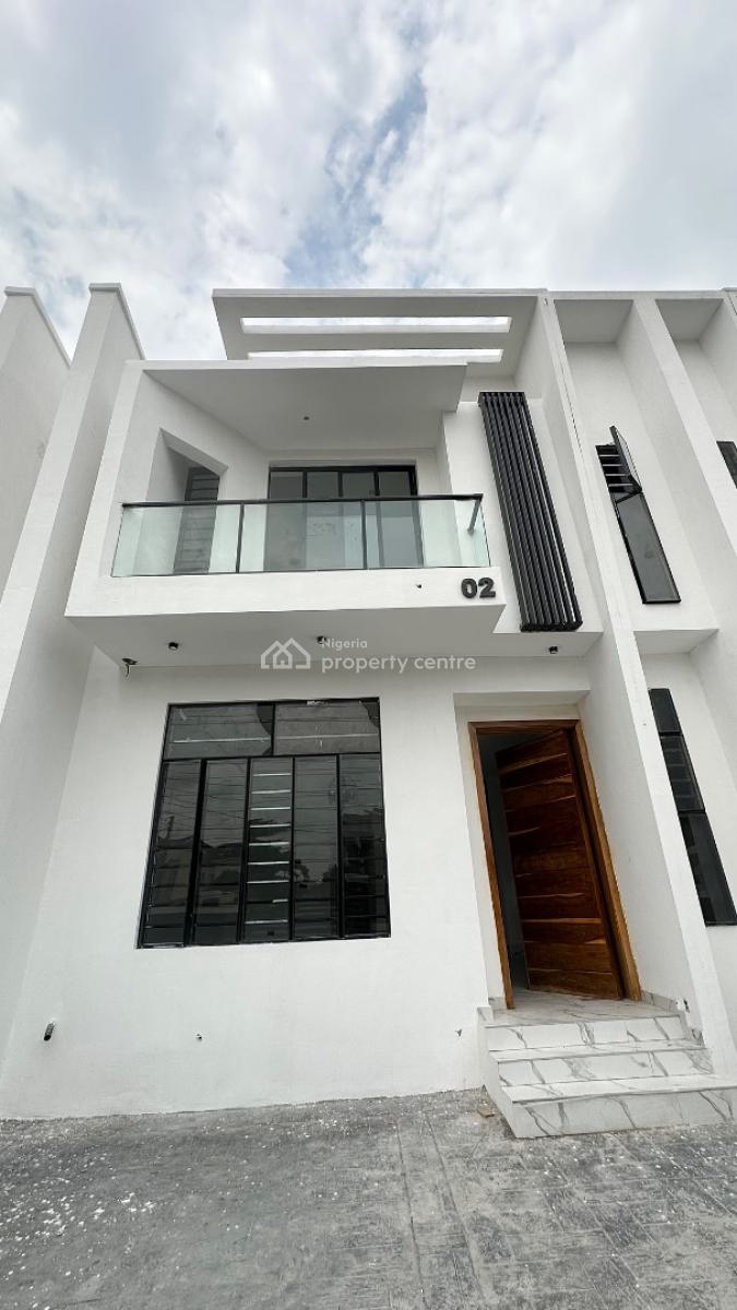 a Sharp Luxurious / Terrace Styled Semi Detached 4 Bedroom Home, Calm Estate in Idado, Lekki Expressway, Lekki, Lagos, Semi-detached Duplex for Sale