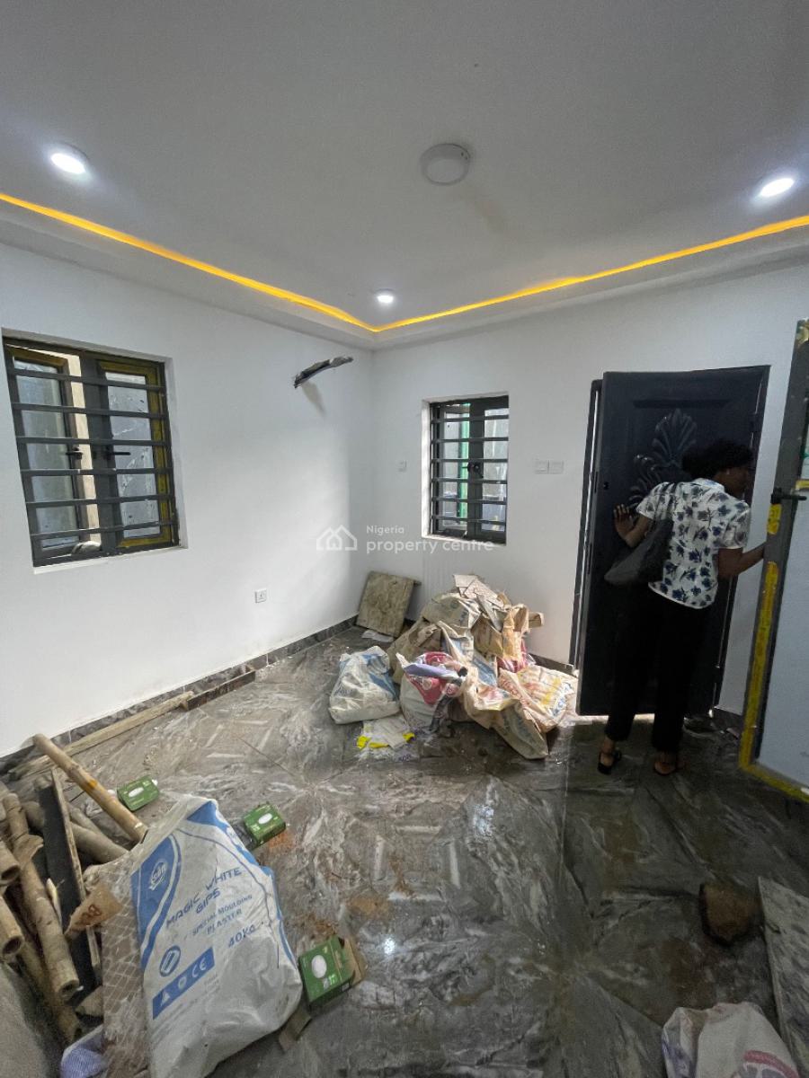 Newly Built Mini Flat, Up & Gound Flat. 2 Toilets, 1 Bath. All Tiled with Pop, Screed, Close to R Jolad Hospital, Gbagada, Lagos, Mini Flat (room and Parlour) for Rent