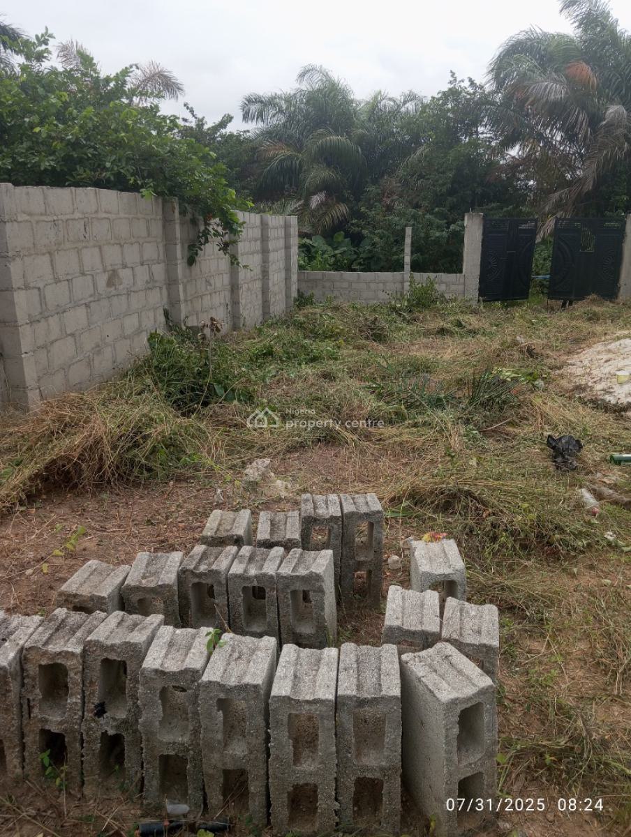 Full Plot of Land Fenced and Gated with Solid Foundation on a Serene, Oreta, Igbogbo, Ikorodu, Lagos, Mixed-use Land for Sale