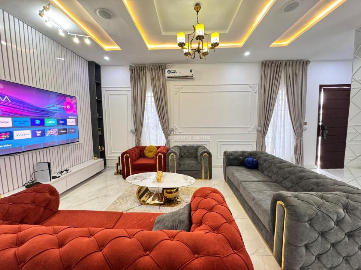 4 Bedroom Self Compound Duplex, 3a Oseni Close, Chevyview Estate Chevron, Lekki Expressway, Lekki, Lagos, Semi-detached Duplex Short Let