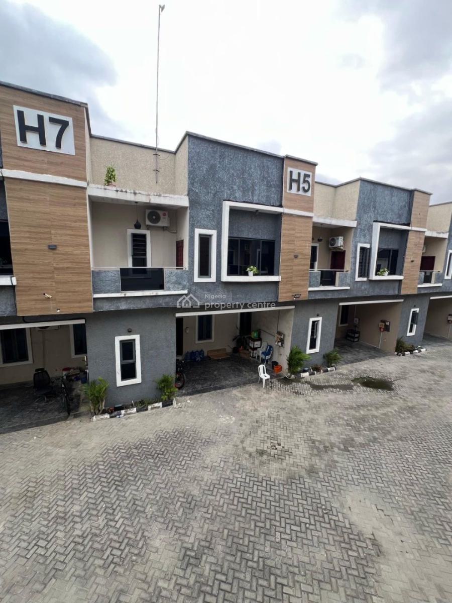 Standard 4 Bedroom Terrace Duplex in a Secured Estate, Orchid Road, Off Second Lekki Toll Gate, Igbo Efon, Lekki, Lagos, Terraced Duplex for Rent