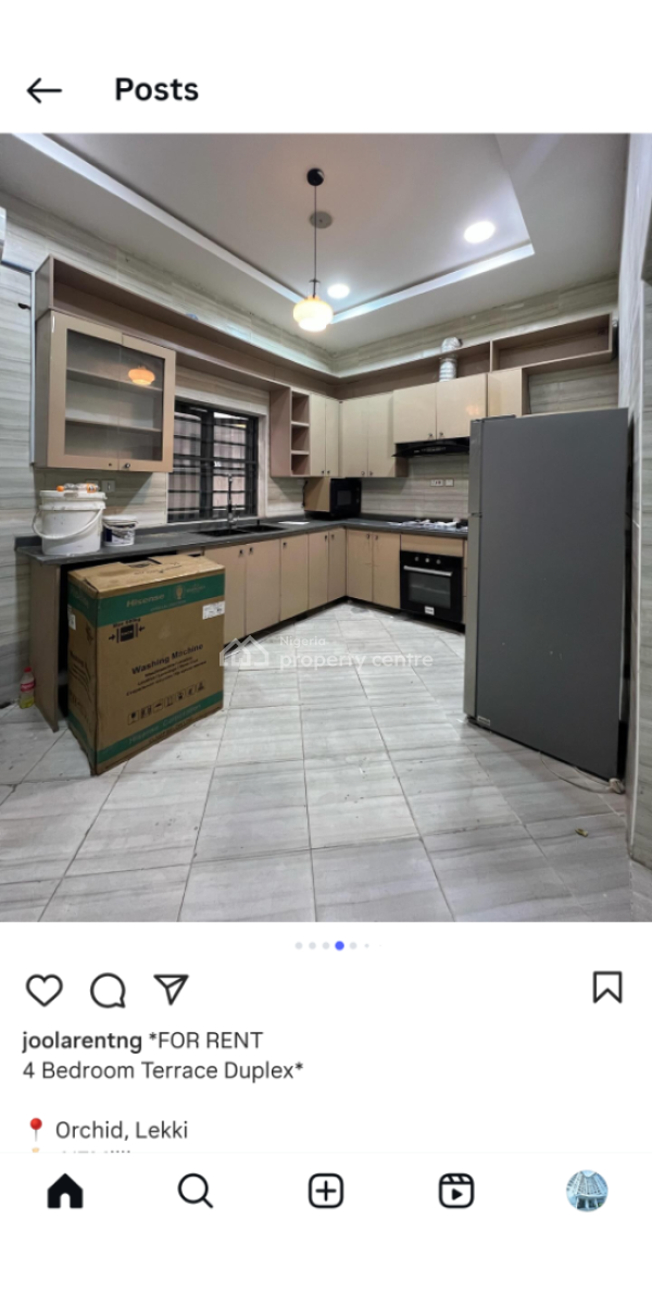 4 Bedroom Terrace Duplex, Orchid Road, Lekki, Lagos, Terraced Duplex for Rent