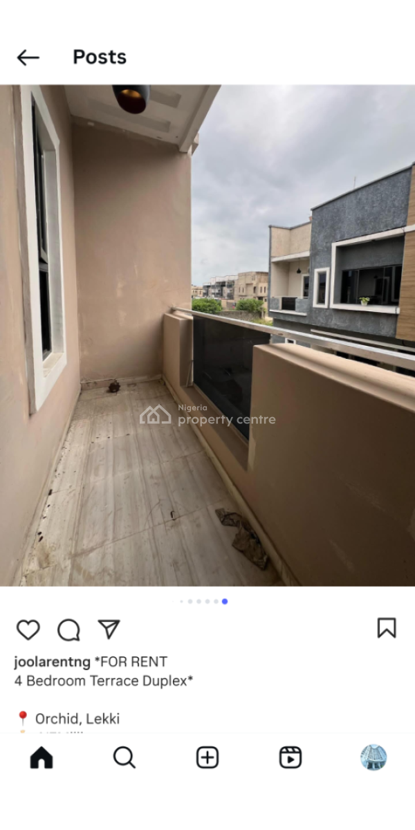 4 Bedroom Terrace Duplex, Orchid Road, Lekki, Lagos, Terraced Duplex for Rent