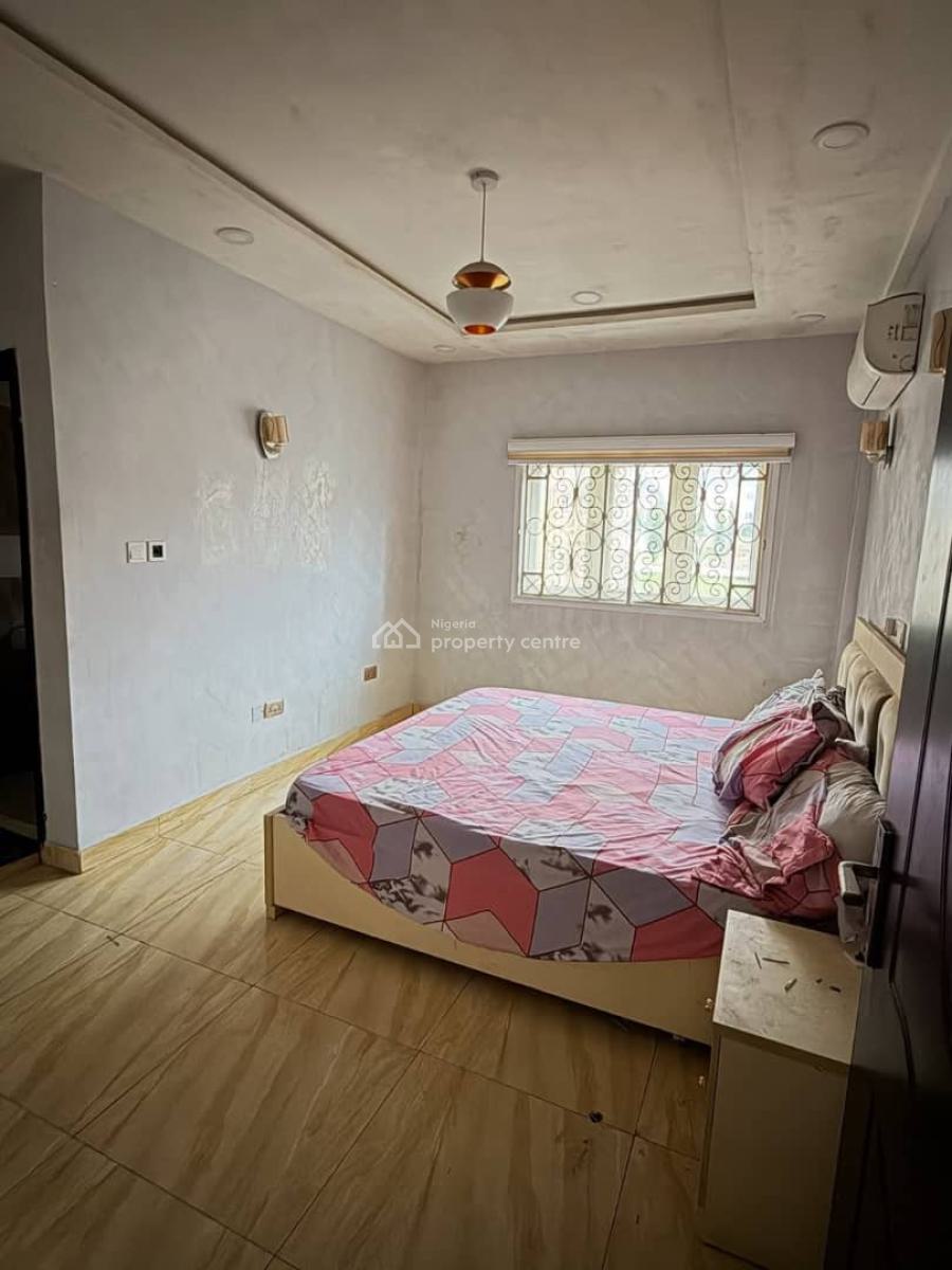 Clean 2 Bedroom Flat with Bq & Ac Inside an Estate Along a Tarred Road, Utako, Abuja, Flat / Apartment for Rent