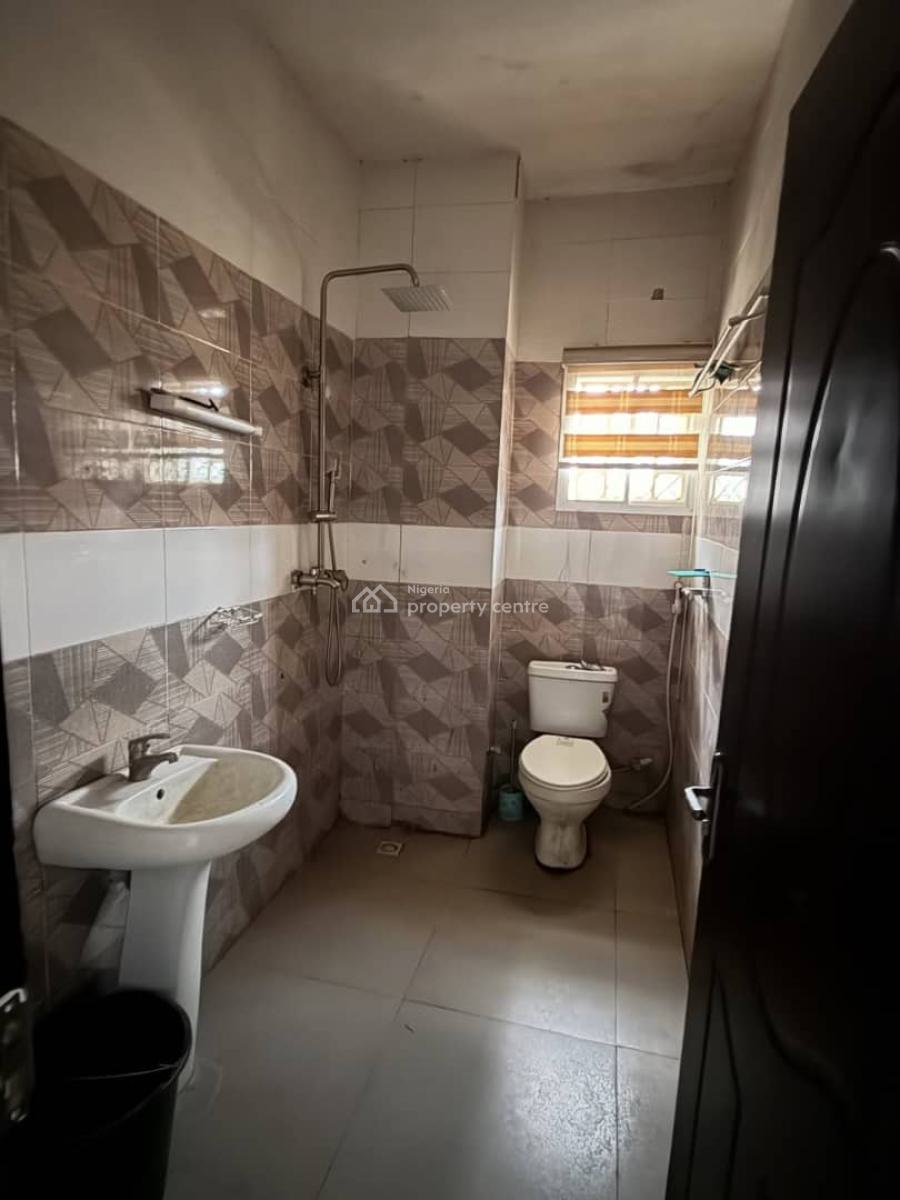 Clean 2 Bedroom Flat with Bq & Ac Inside an Estate Along a Tarred Road, Utako, Abuja, Flat / Apartment for Rent