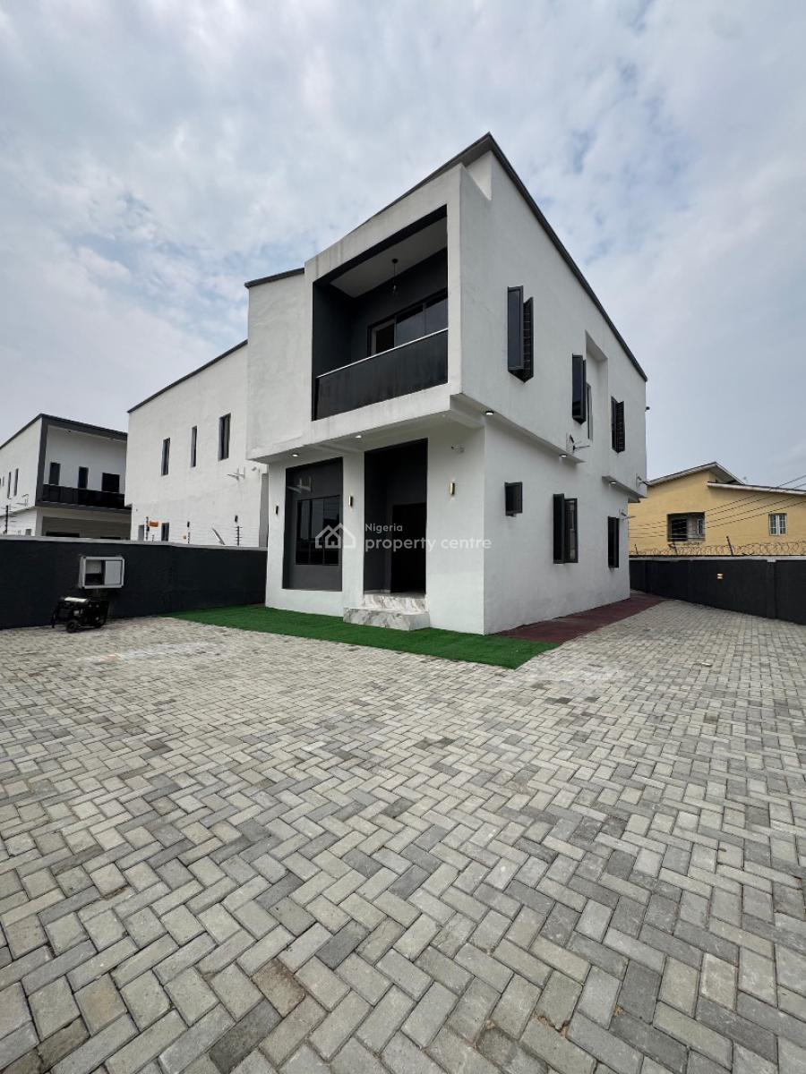 Spacious 4 Bedroom Detached Duplex with a Bq with a Massive Compound, Abraham Adesanya, Ajah, Lagos, Detached Duplex for Sale