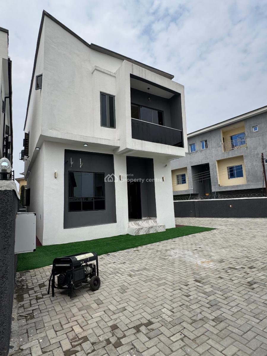 Spacious 4 Bedroom Detached Duplex with a Bq with a Massive Compound, Abraham Adesanya, Ajah, Lagos, Detached Duplex for Sale