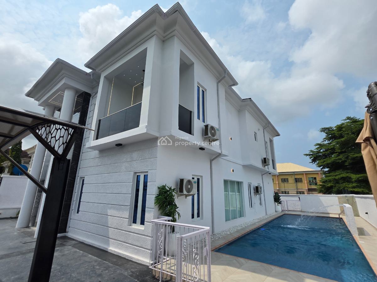 Contemporary 5bedrooms Fully Detached with Bq, Pinnock Beach Estate, Osapa, Lekki, Lagos, Detached Duplex for Sale