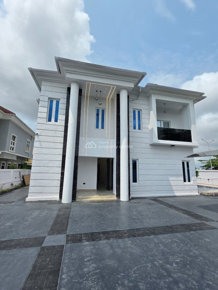 Contemporary 5bedrooms Fully Detached with Bq, Pinnock Beach Estate, Osapa, Lekki, Lagos, Detached Duplex for Sale