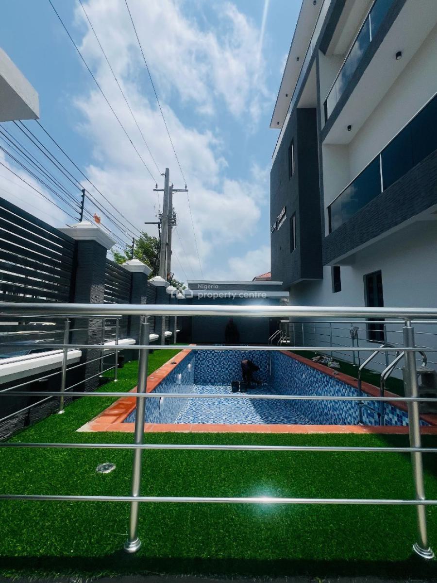 Alluring 4 Bedroom Terrace Plus Bq and Pool, Luxuriously Built Home with Bq and Pool in a Secured Estate, Oniru, Victoria Island (vi), Lagos, Terraced Duplex for Sale