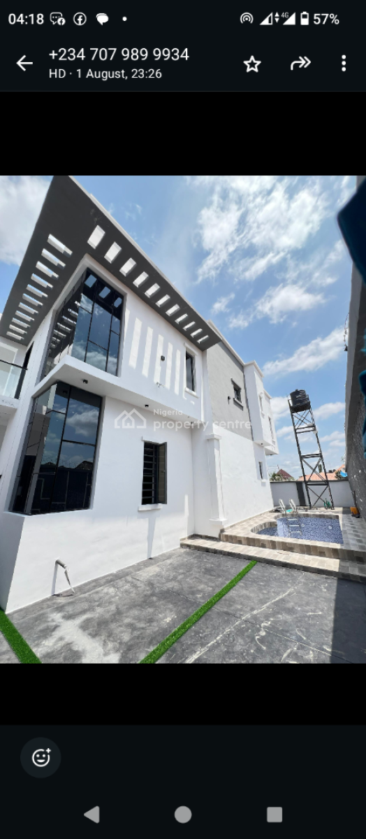 Luxurious 5-bedroom Semi-detached Duplex + Bq & Office, Ikeja Gra, Ikeja, Lagos, Detached Duplex for Sale
