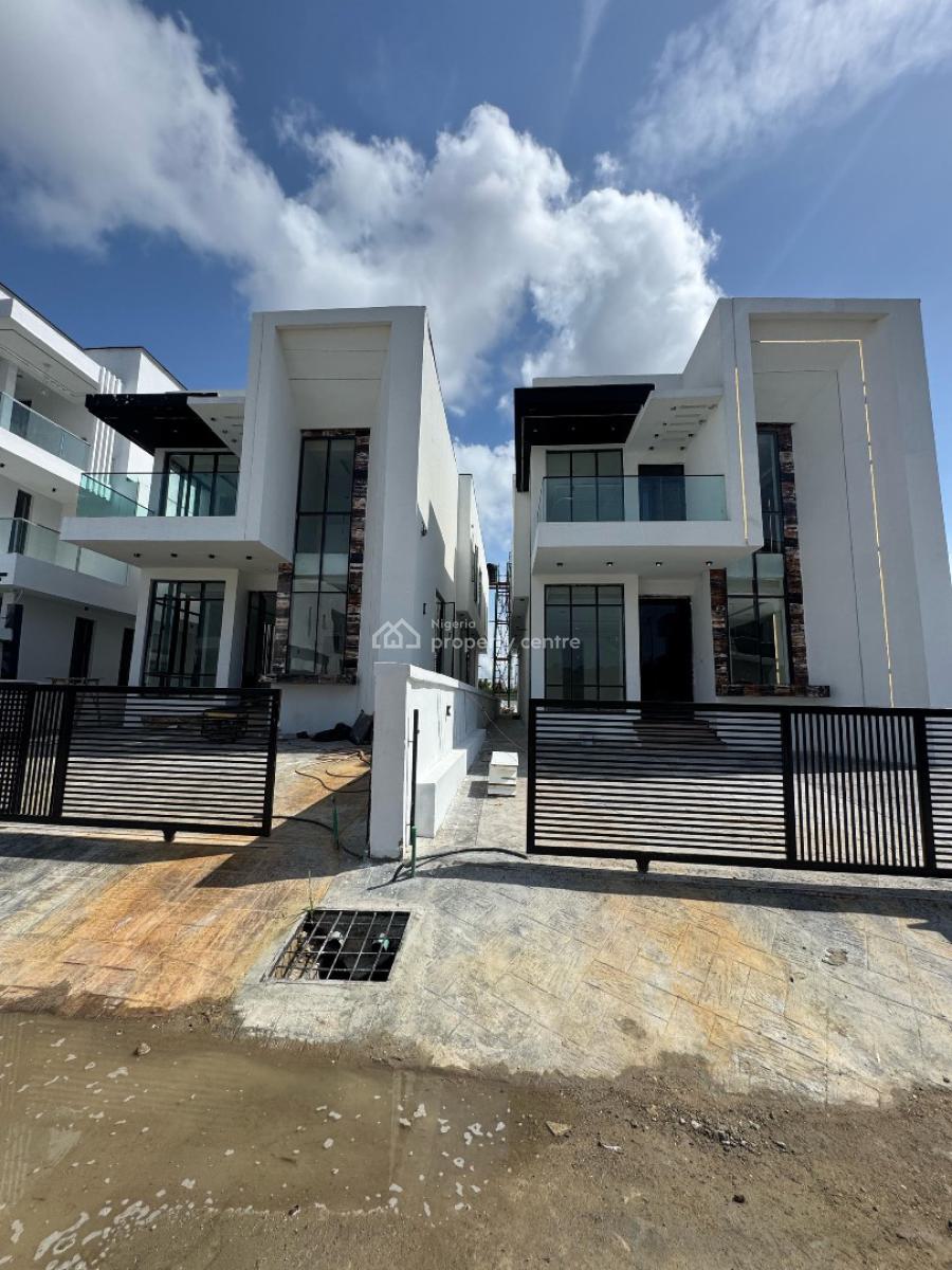 Elegant 5 Bedroom Fully Detached Duplex with a Bq and Pool, Chevron, Lekki, Lagos, House for Sale