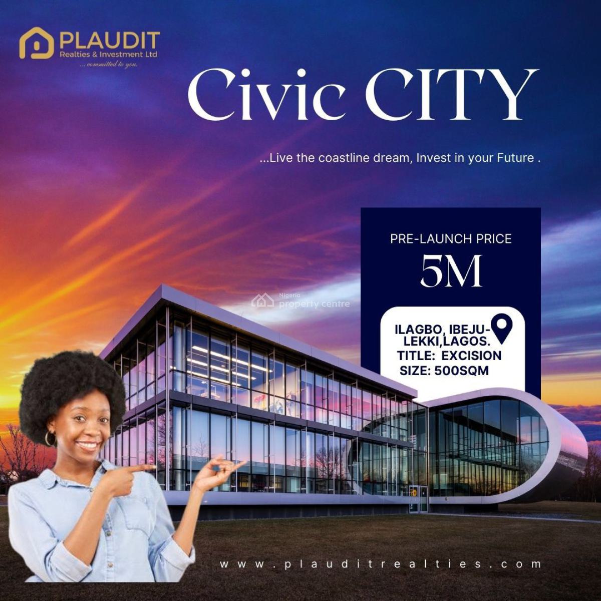 Civic City Preferred Land for Investors and Property Finders, Ilagbo Town, Ibeju Lekki, Lagos, Mixed-use Land for Sale